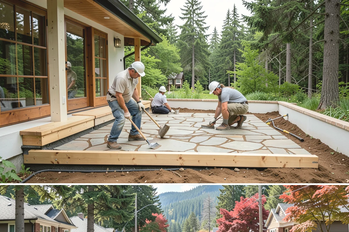 Insulation Upgrade in Hunts Point, King County, WA - Fall is a popular time so homes are ready to hold heat through winter, but work proceeds year-round.