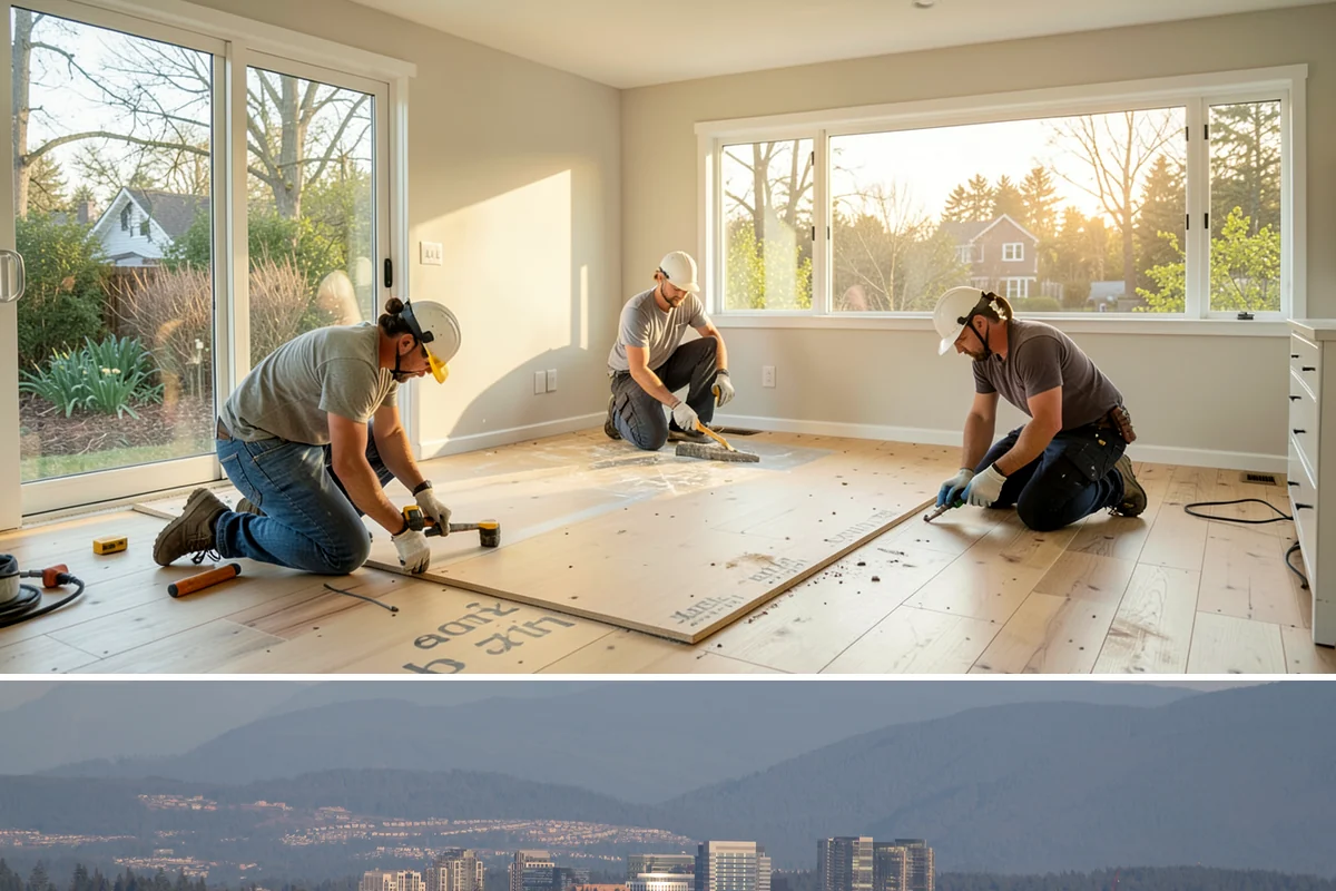 Insulation Upgrade in Medina, King County, WA - Fall is a popular time so homes are ready to hold heat through winter, but work proceeds year-round.