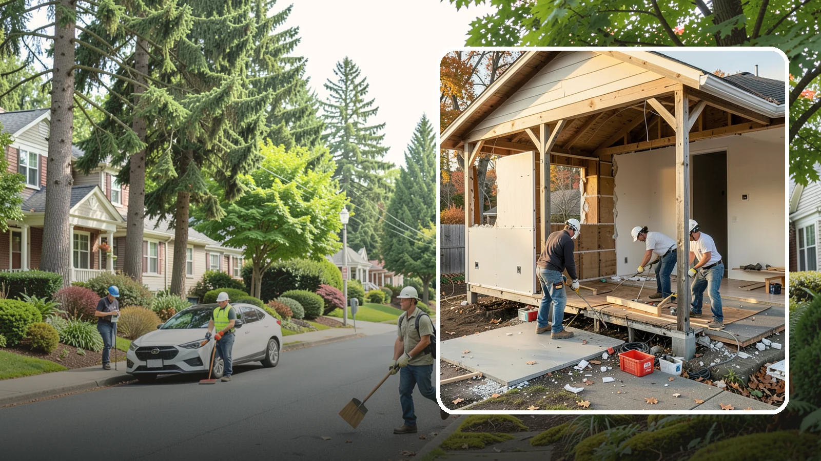 Interior Demolition in Beaux Arts Village, King County, WA - Careful, controlled removal of interior finishes and structures to prepare a space for remodeling.