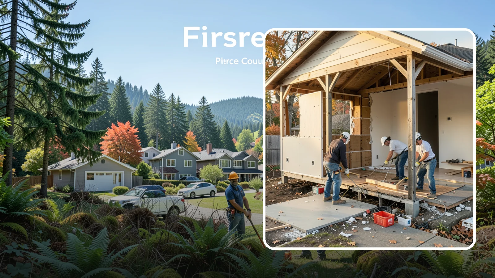 Interior Demolition in Fircrest, Pierce County, WA - Careful, controlled removal of interior finishes and structures to prepare a space for remodeling.