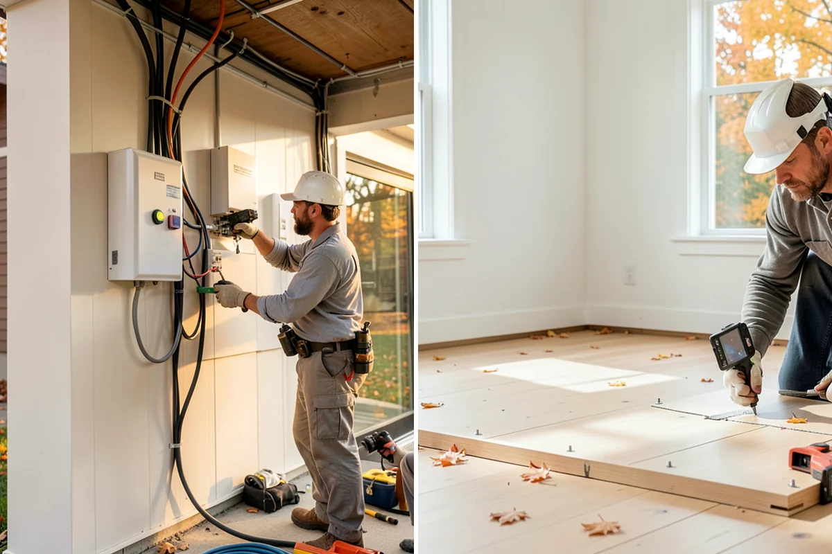 Interior Demolition in Fircrest, Pierce County, WA - Mark utilities and structural elements