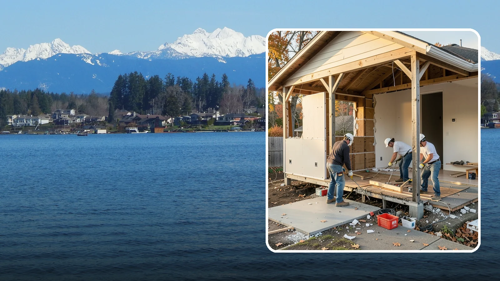 Interior Demolition in Lake Stevens, Snohomish County, WA - Careful, controlled removal of interior finishes and structures to prepare a space for remodeling.