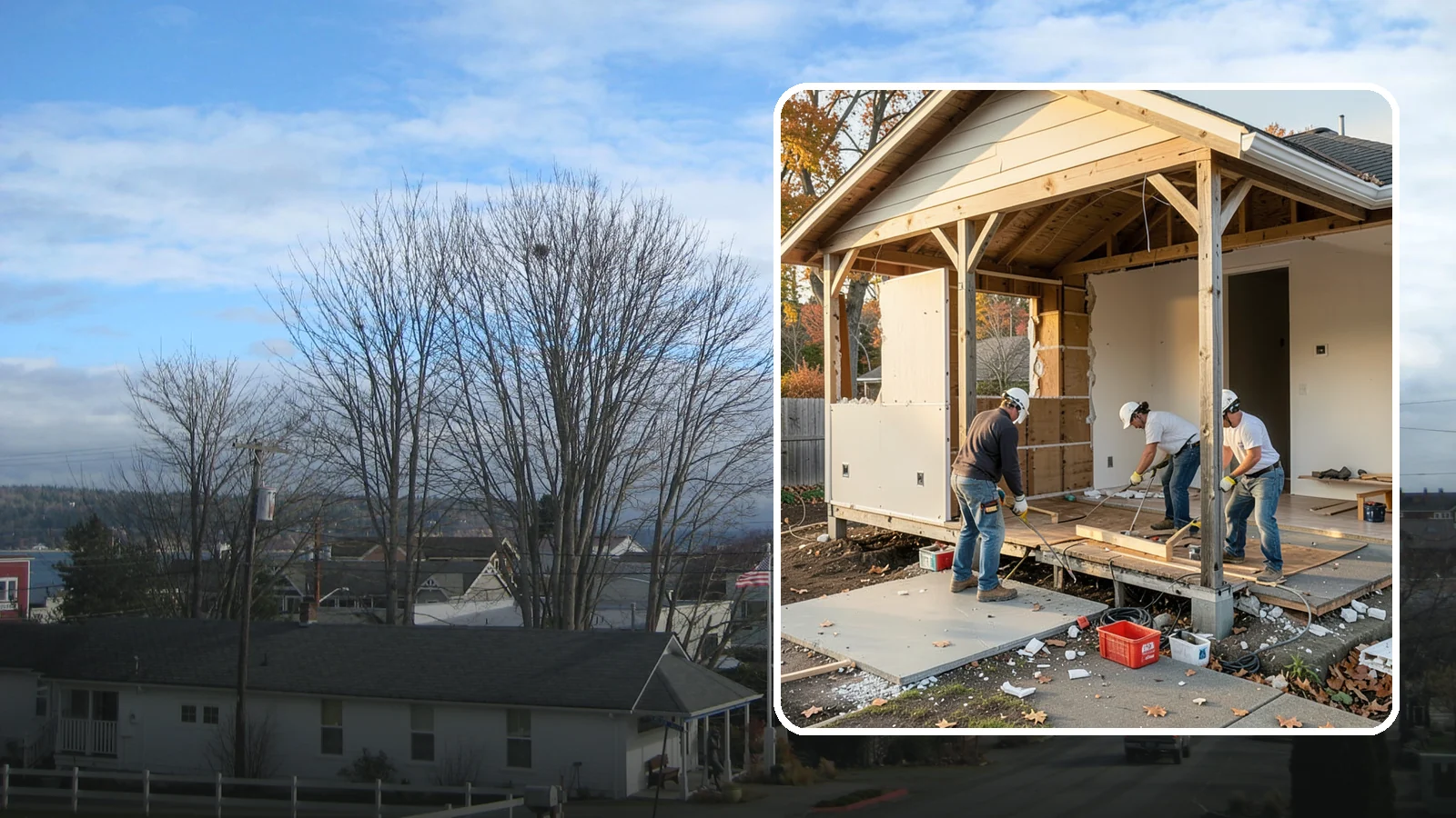 Interior Demolition in Langley, Island County, WA - Careful, controlled removal of interior finishes and structures to prepare a space for remodeling.