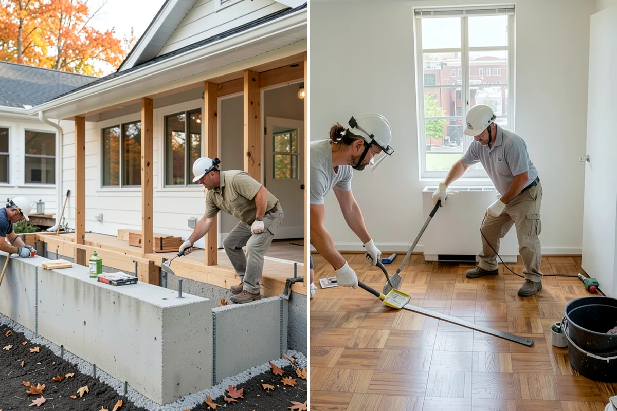 Interior Demolition in Maple Valley, King County, WA - Mark utilities and structural elements
