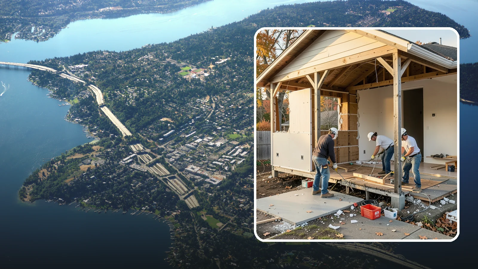 Interior Demolition in Mercer Island, King County, WA - Careful, controlled removal of interior finishes and structures to prepare a space for remodeling.