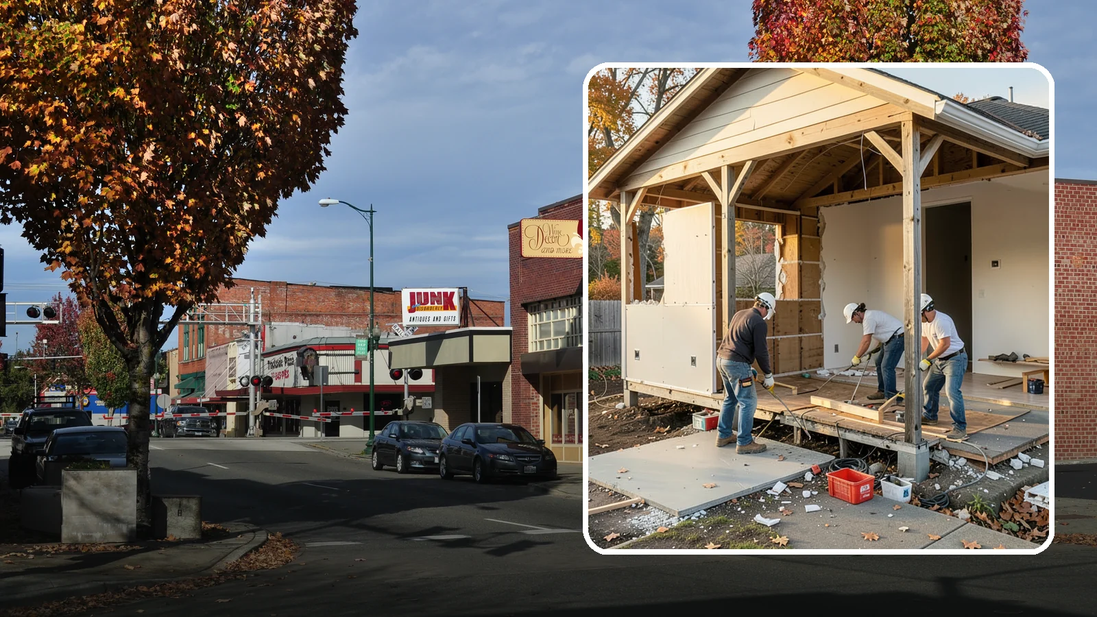 Interior Demolition in Puyallup, Pierce County, WA - Careful, controlled removal of interior finishes and structures to prepare a space for remodeling.