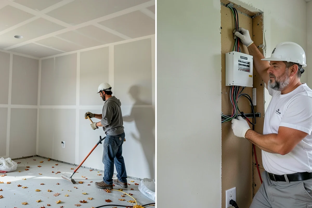 Interior Demolition in Puyallup, Pierce County, WA - Mark utilities and structural elements