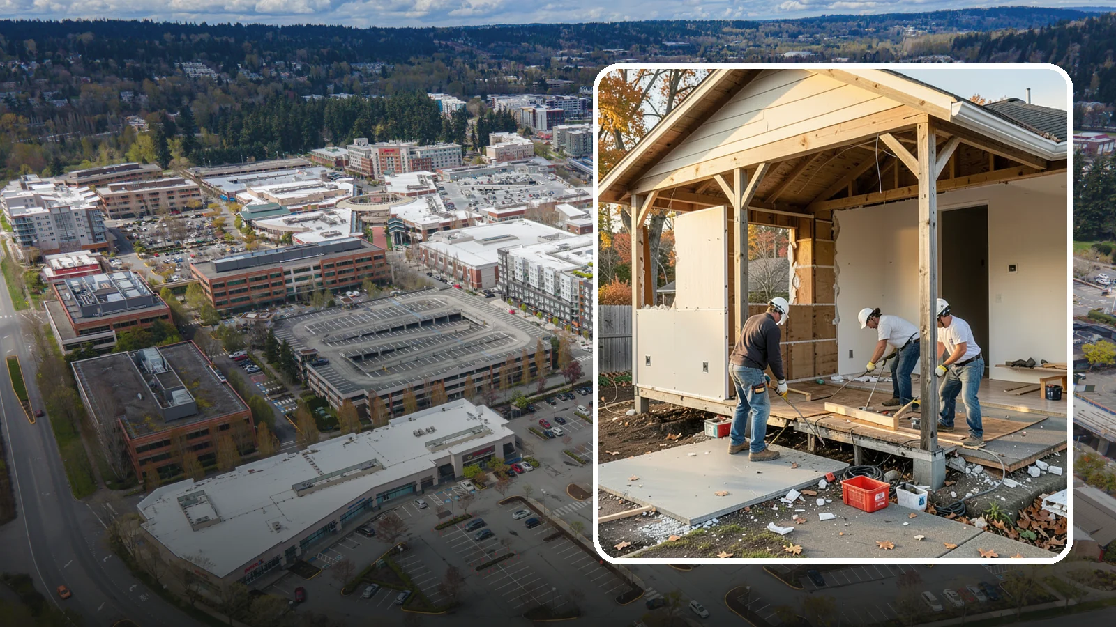 Interior Demolition in Redmond, King County, WA - Careful, controlled removal of interior finishes and structures to prepare a space for remodeling.