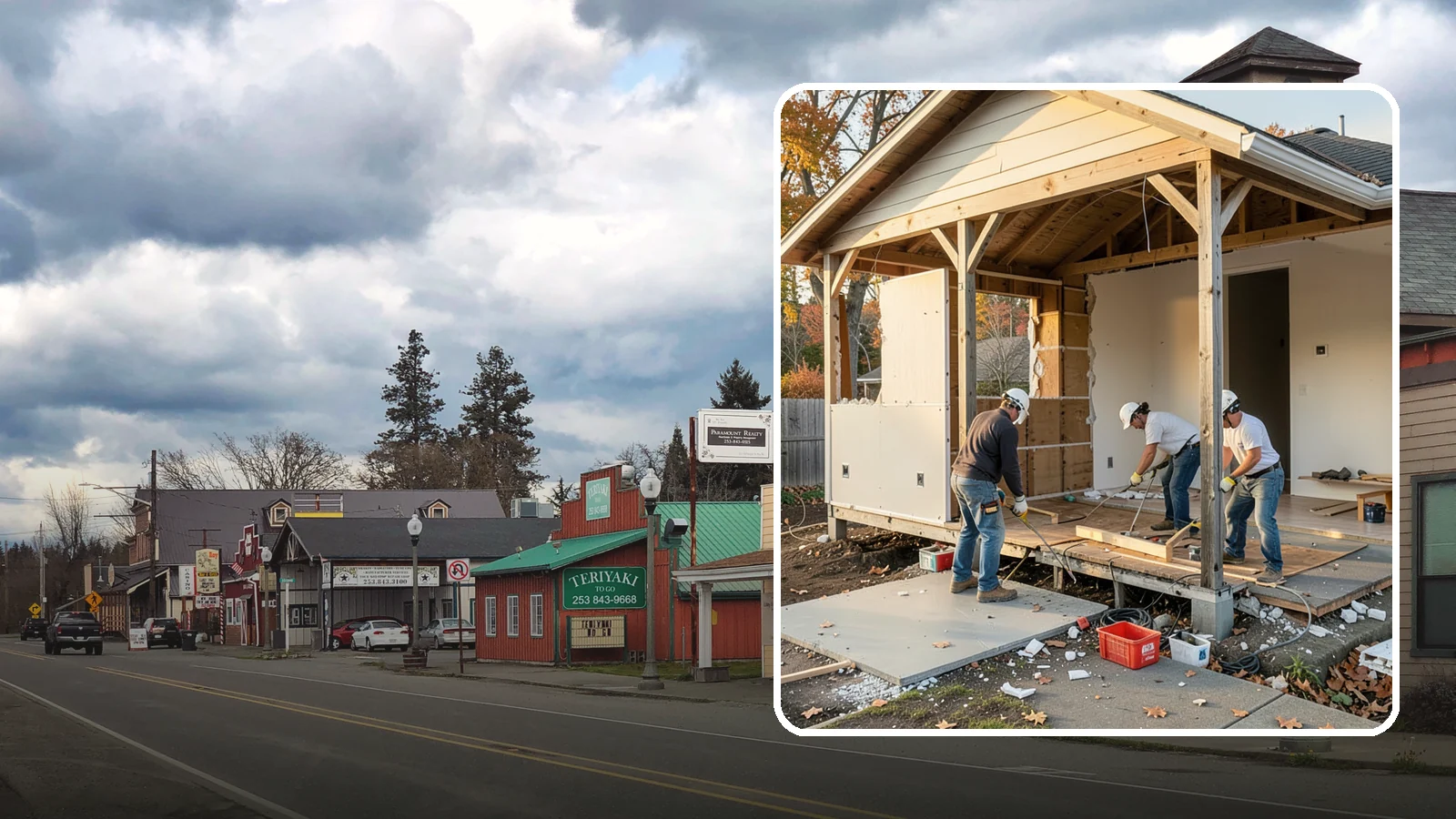 Interior Demolition in Roy, Pierce County, WA - Careful, controlled removal of interior finishes and structures to prepare a space for remodeling.