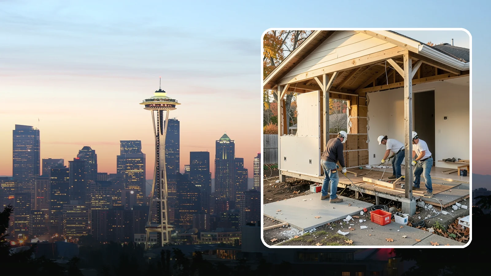 Interior Demolition in Seattle, King County, WA - Careful, controlled removal of interior finishes and structures to prepare a space for remodeling.