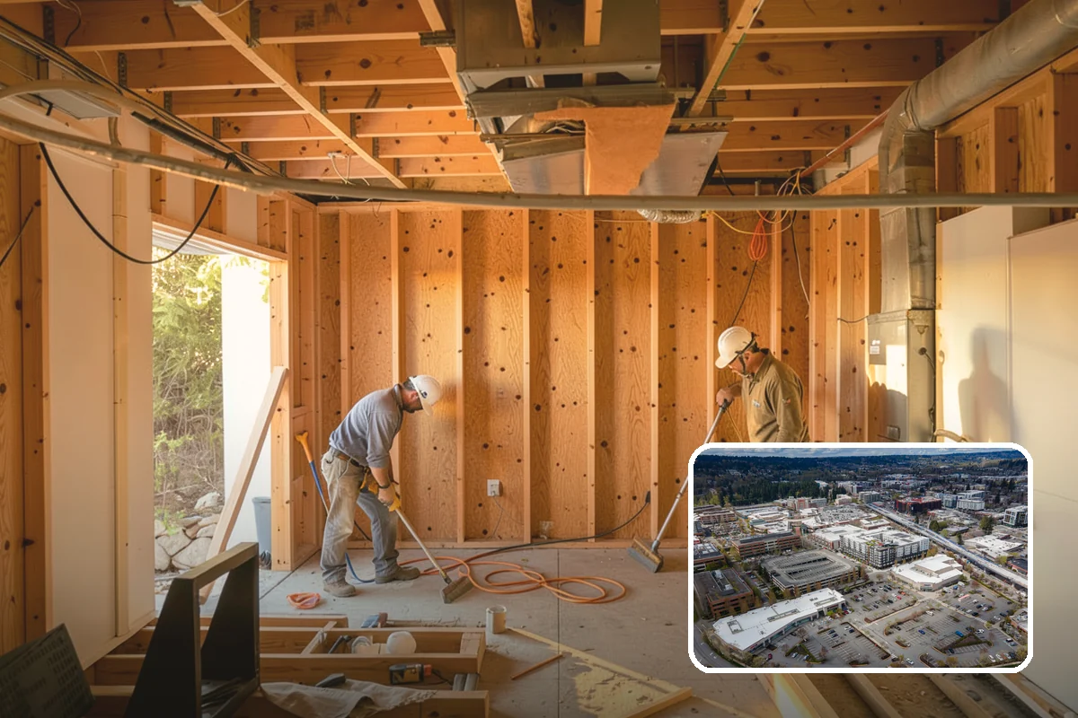 Interior Door Installation in Redmond, King County, WA - Added privacy and sound separation between rooms