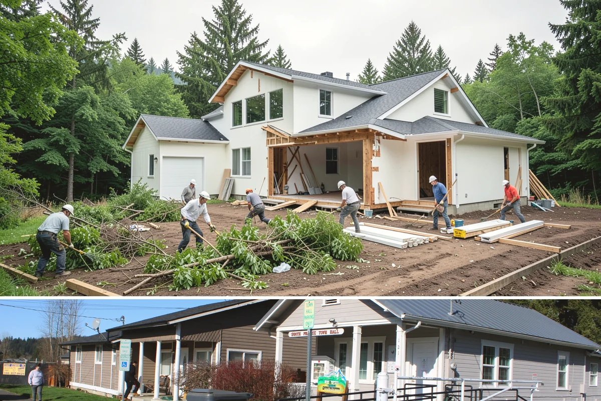 Interior Door Installation in South Prairie, Pierce County, WA - Interior door work is unaffected by weather and can be scheduled comfortably any time of year.