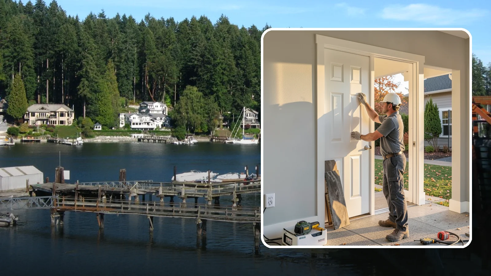 Interior Door Replacement in Gig Harbor, Pierce County, WA - Swap dated or damaged interior doors for fresh units that operate smoothly and refresh every room.