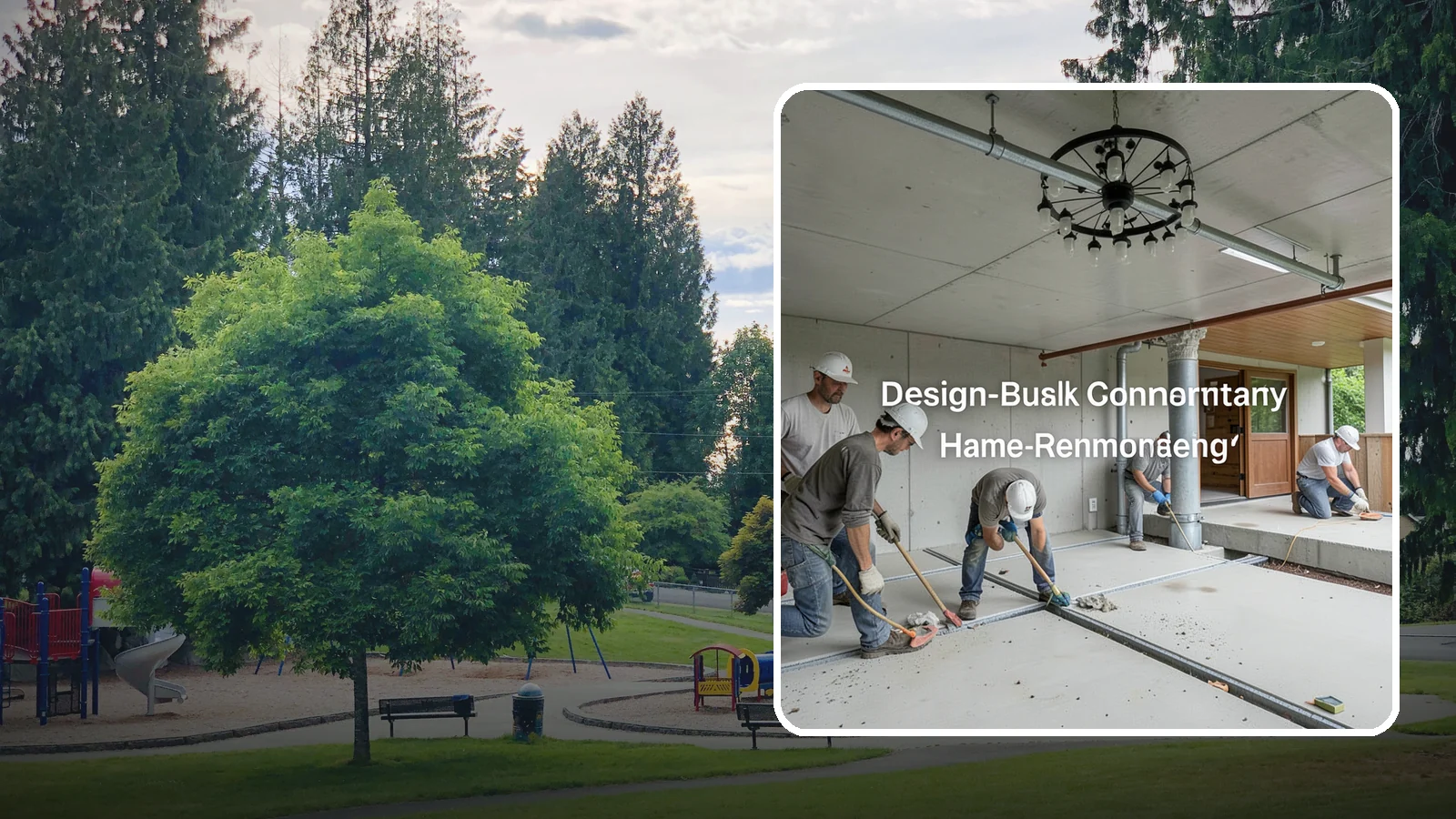 Interior Drainage System in Bonney Lake, Pierce County, WA - Installing a subfloor drain channel and sump collection loop inside the basement to capture and remove water that gets in.