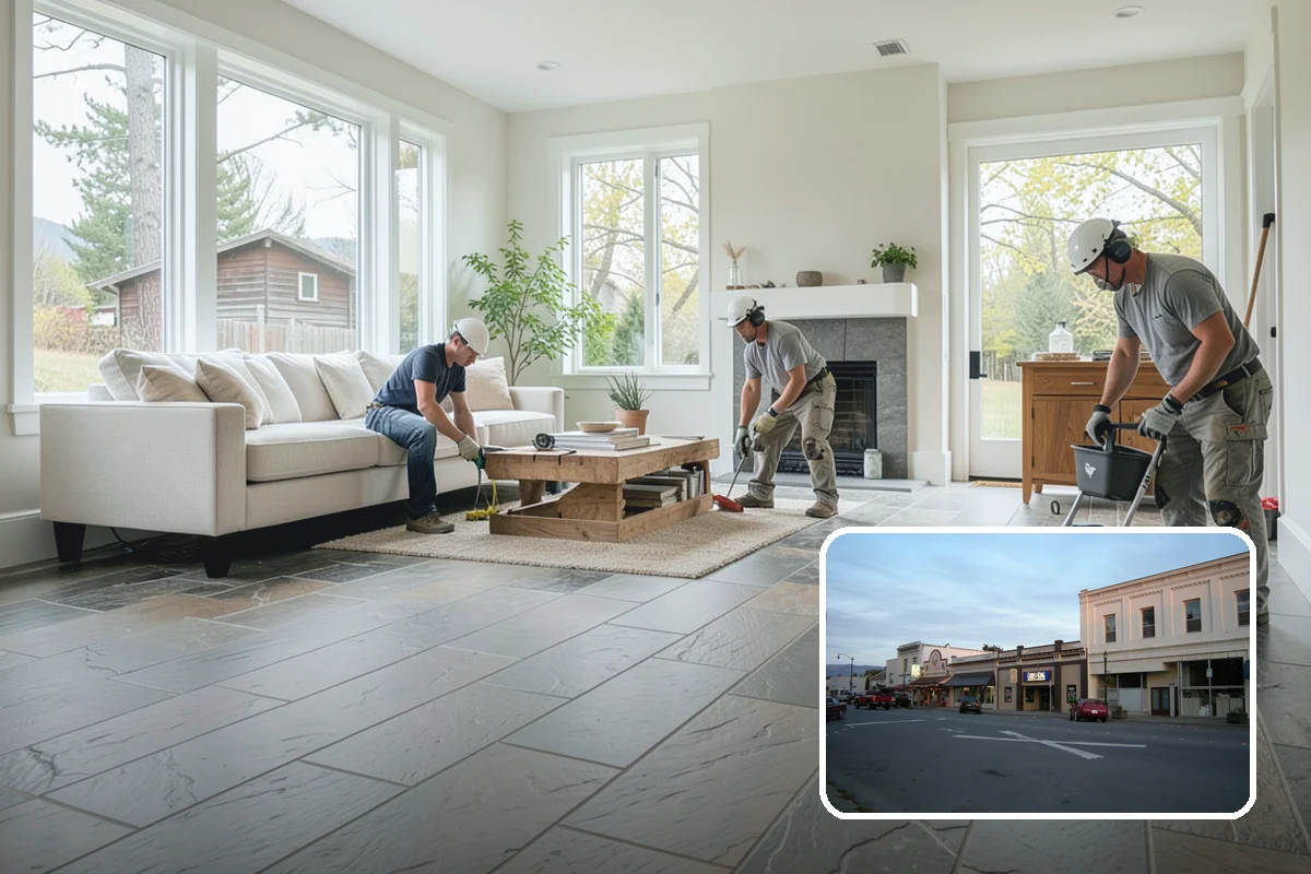 Interior Drainage System in Burlington, Skagit County, WA - Captures water from walls and the floor-to-wall joint