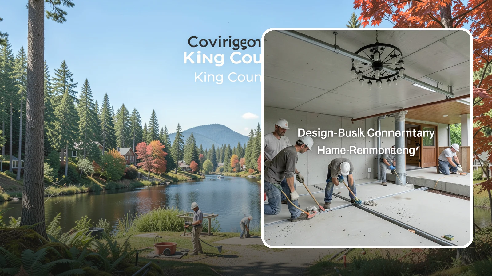 Interior Drainage System in Covington, King County, WA - Installing a subfloor drain channel and sump collection loop inside the basement to capture and remove water that gets in.