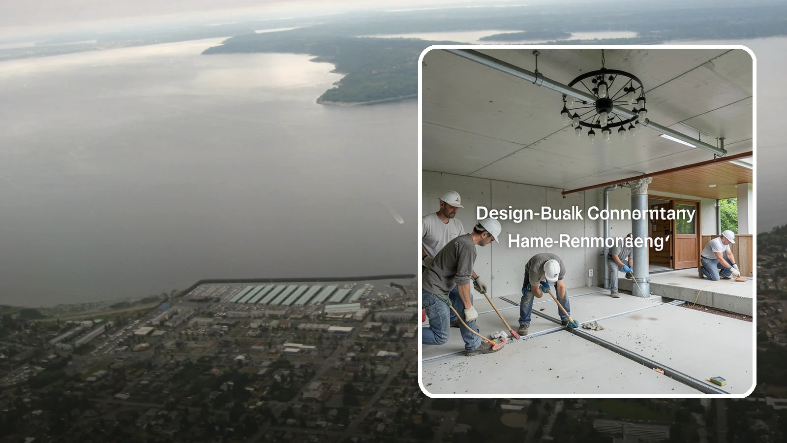 Interior Drainage System in Des Moines, King County, WA - Installing a subfloor drain channel and sump collection loop inside the basement to capture and remove water that gets in.