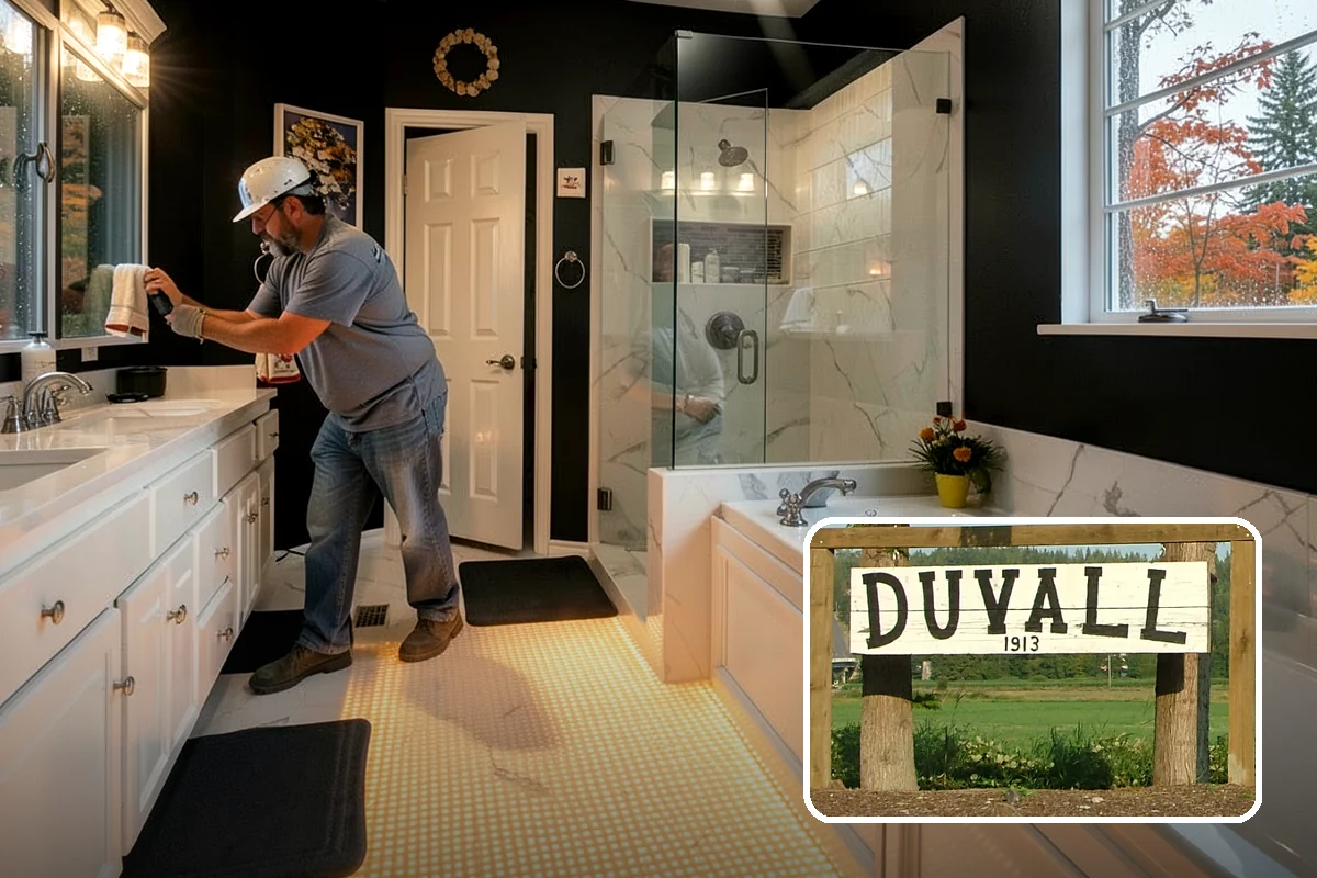 Interior Drainage System in Duvall, King County, WA - Captures water from walls and the floor-to-wall joint