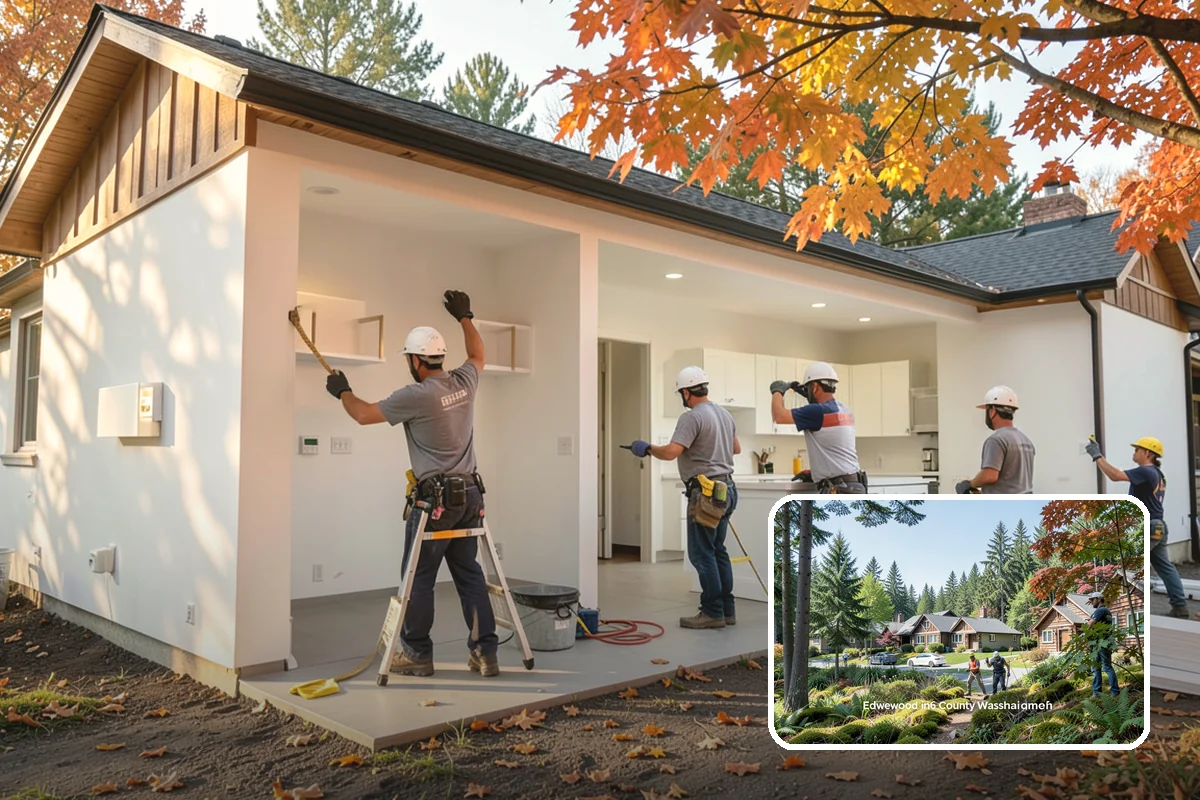 Interior Drainage System in Edgewood, Pierce County, WA - Captures water from walls and the floor-to-wall joint