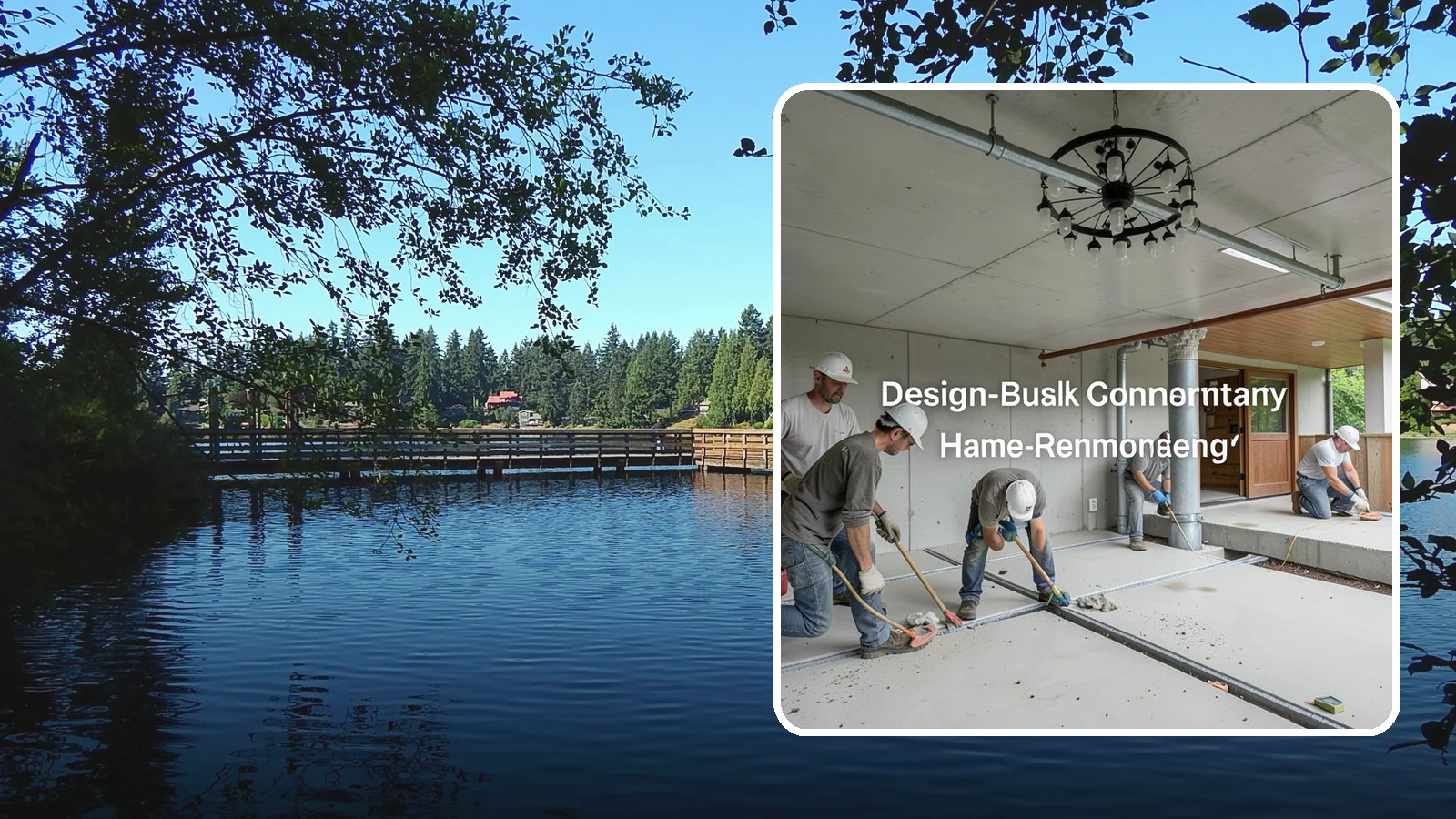 Interior Drainage System in Federal Way, King County, WA - Installing a subfloor drain channel and sump collection loop inside the basement to capture and remove water that gets in.