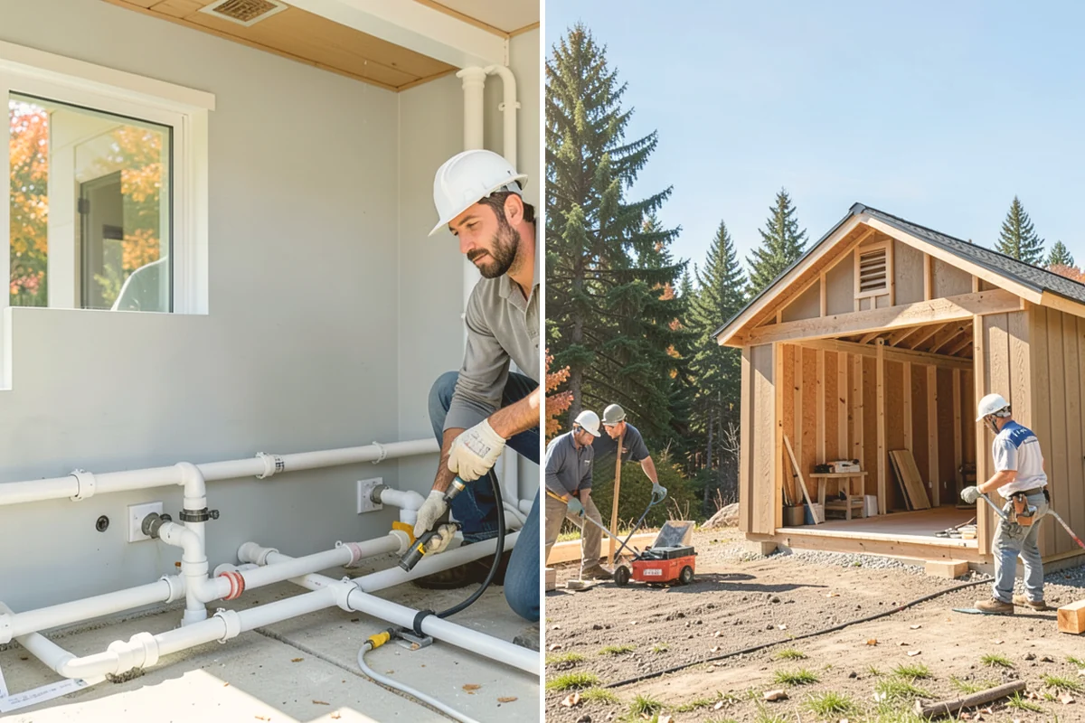 Interior Drainage System in Langley, Island County, WA - Map water entry and mark the drain path around the perimeter