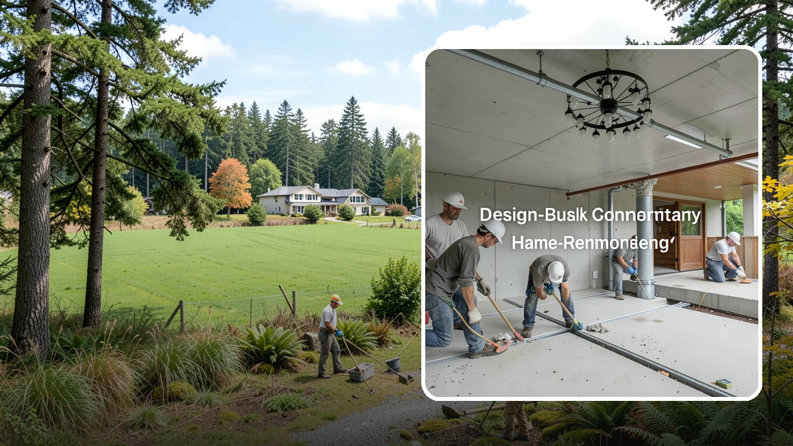 Interior Drainage System in Lyman, Skagit County, WA - Installing a subfloor drain channel and sump collection loop inside the basement to capture and remove water that gets in.