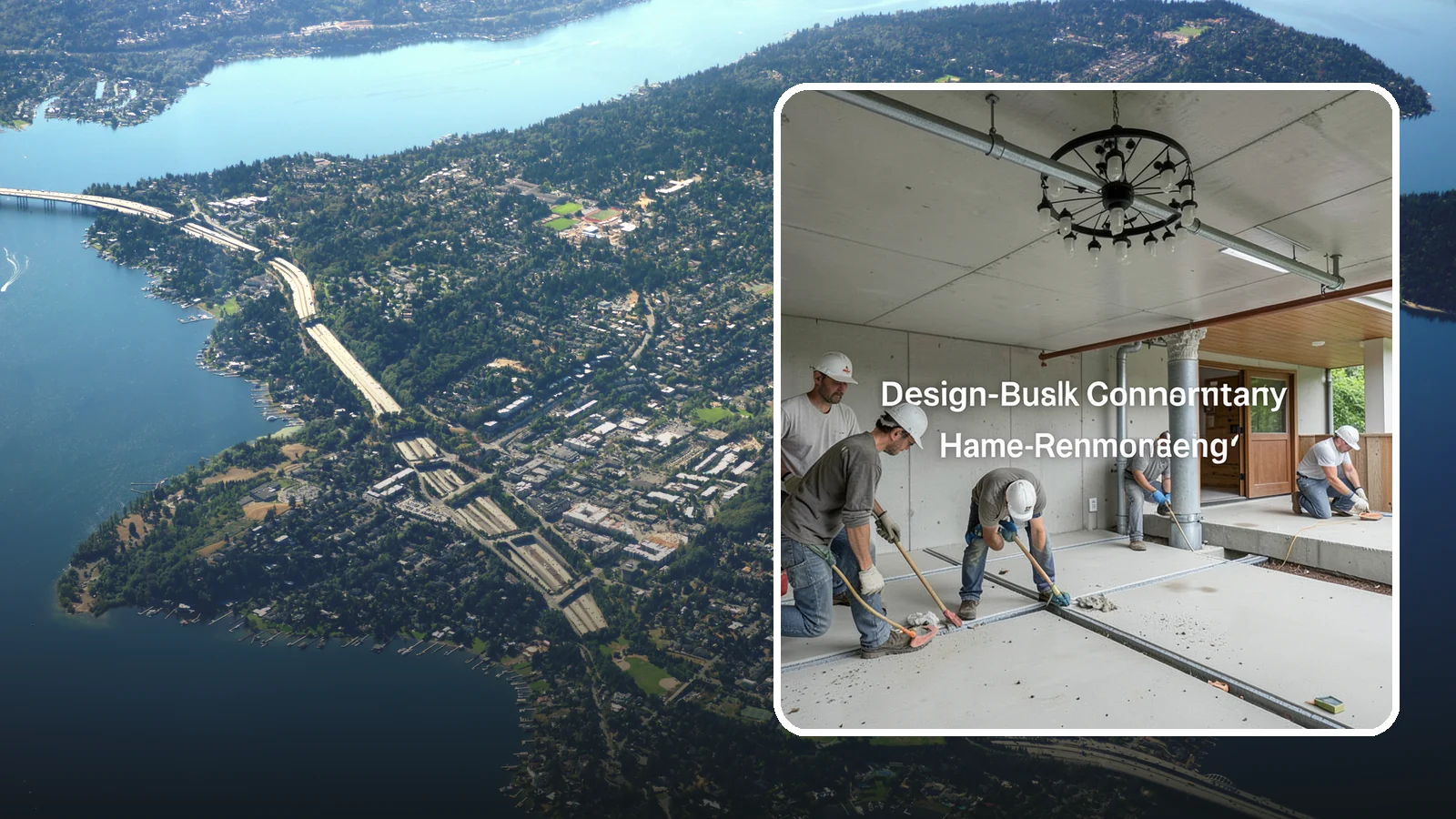 Interior Drainage System in Mercer Island, King County, WA - Installing a subfloor drain channel and sump collection loop inside the basement to capture and remove water that gets in.