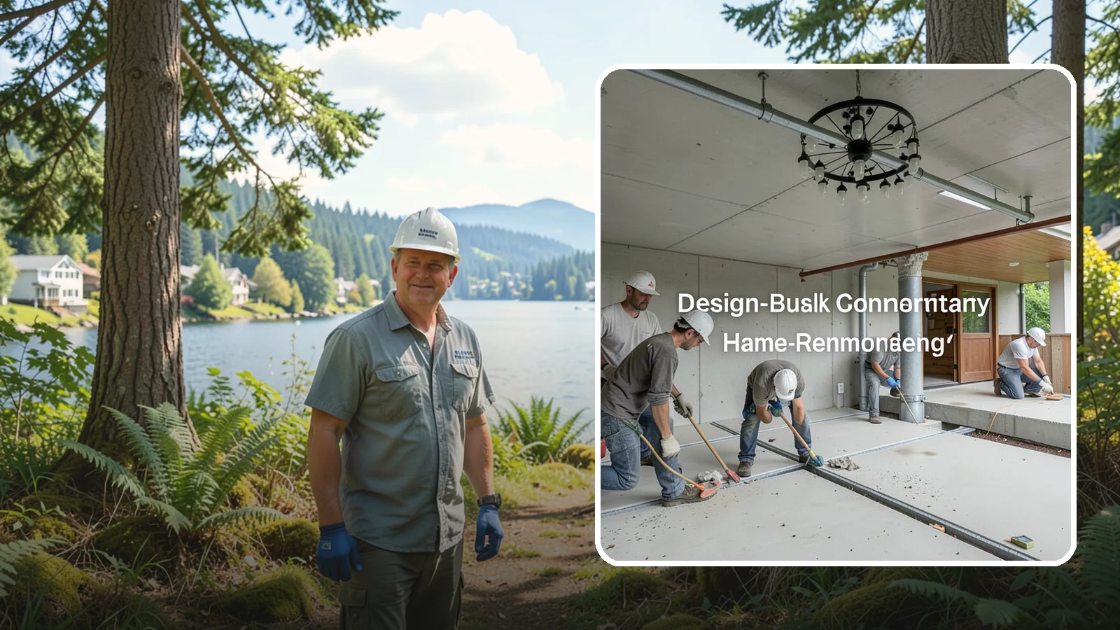 Interior Drainage System in Milton, King County, WA - Installing a subfloor drain channel and sump collection loop inside the basement to capture and remove water that gets in.