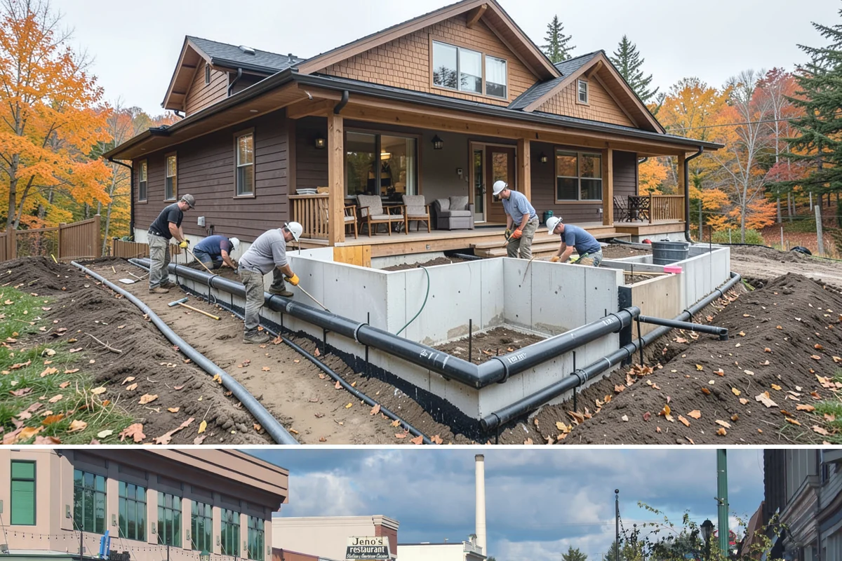 Interior Drainage System in Monroe, Snohomish County, WA - Interior drainage can be installed in any weather, making winter, when leaks reveal themselves, a practical time to act.
