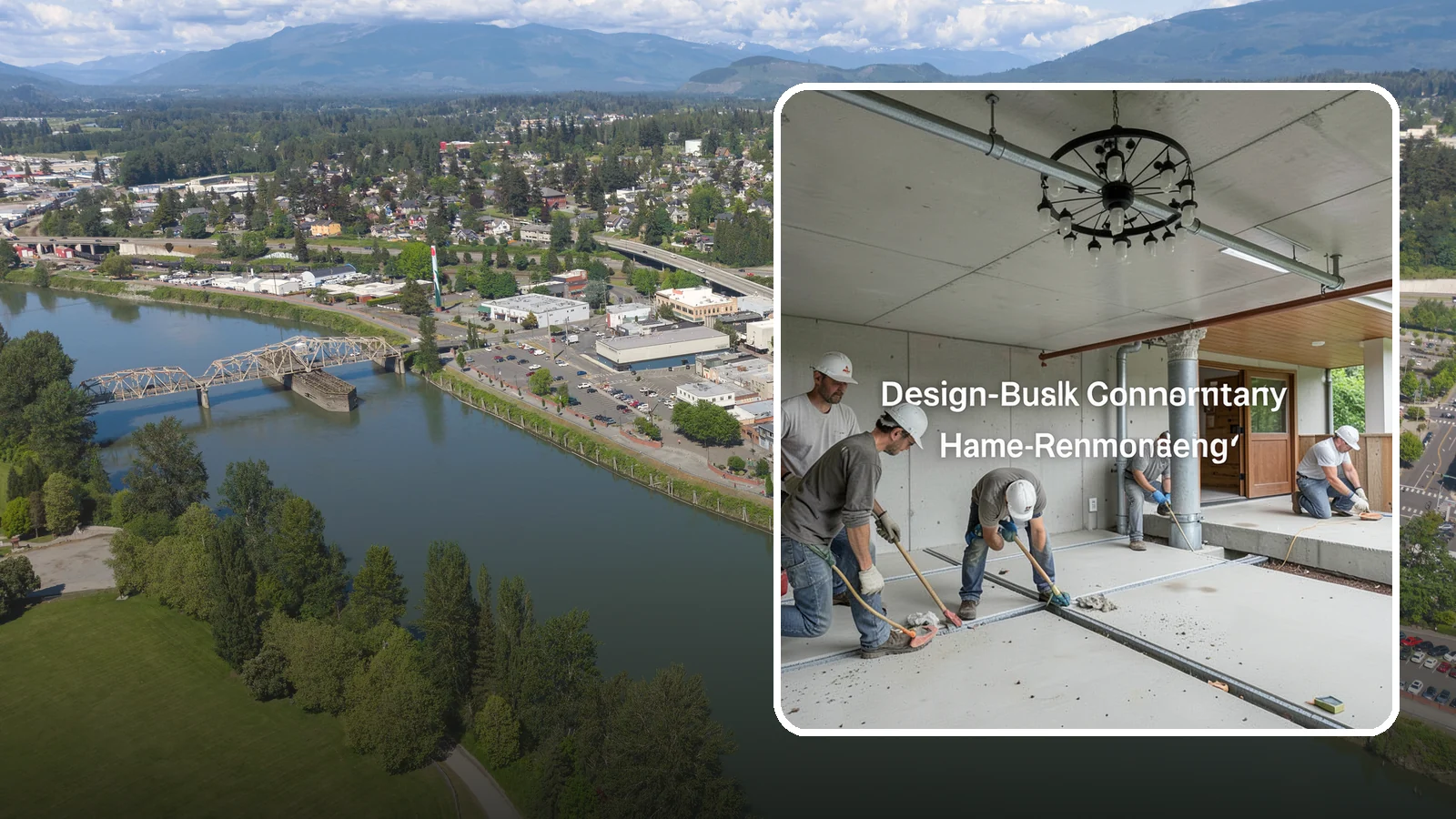 Interior Drainage System in Mount Vernon, Skagit County, WA - Installing a subfloor drain channel and sump collection loop inside the basement to capture and remove water that gets in.