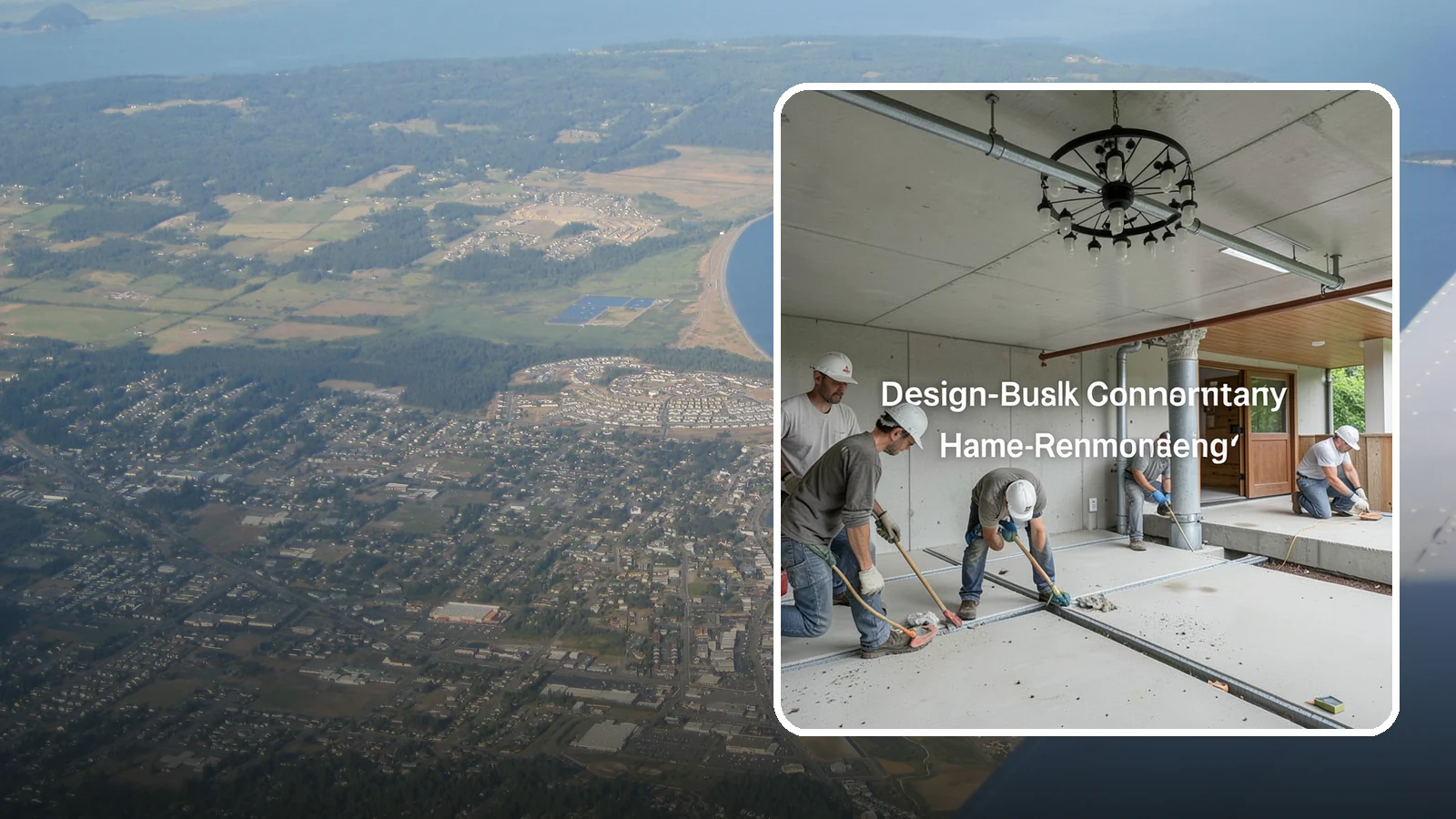Interior Drainage System in Oak Harbor, Island County, WA - Installing a subfloor drain channel and sump collection loop inside the basement to capture and remove water that gets in.