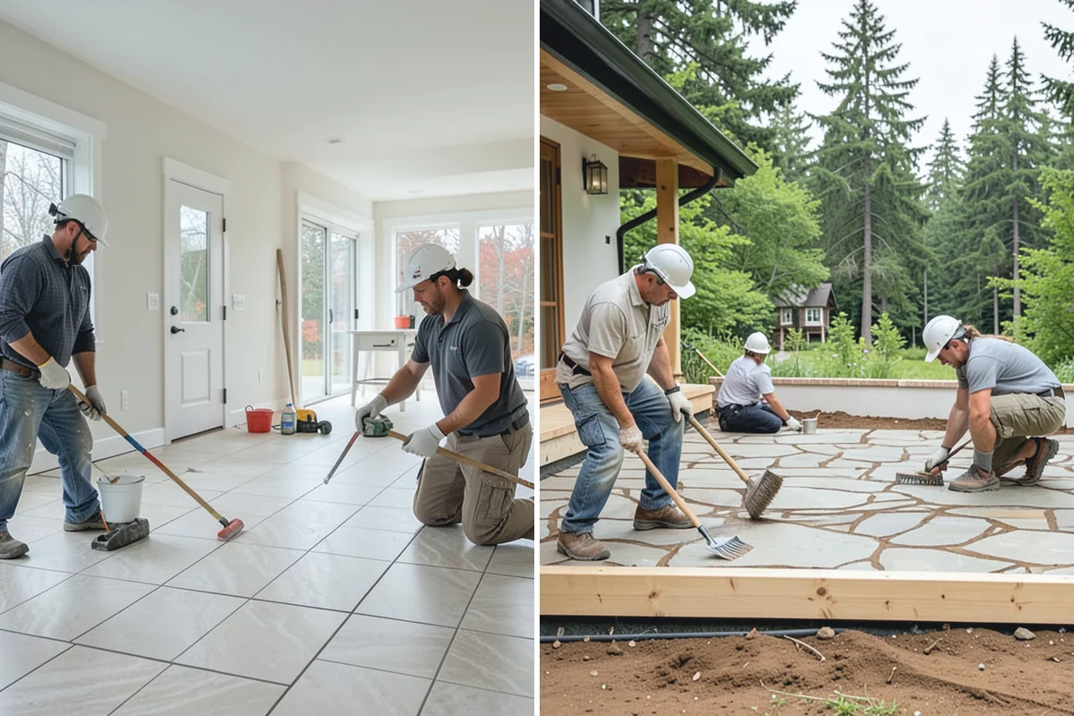 Interior Drainage System in Roy, Pierce County, WA - Map water entry and mark the drain path around the perimeter