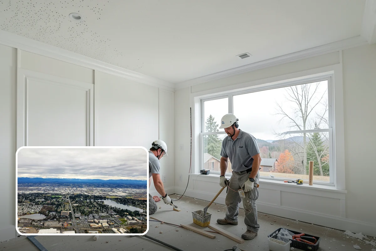 Interior Drainage System in SeaTac, King County, WA - Captures water from walls and the floor-to-wall joint