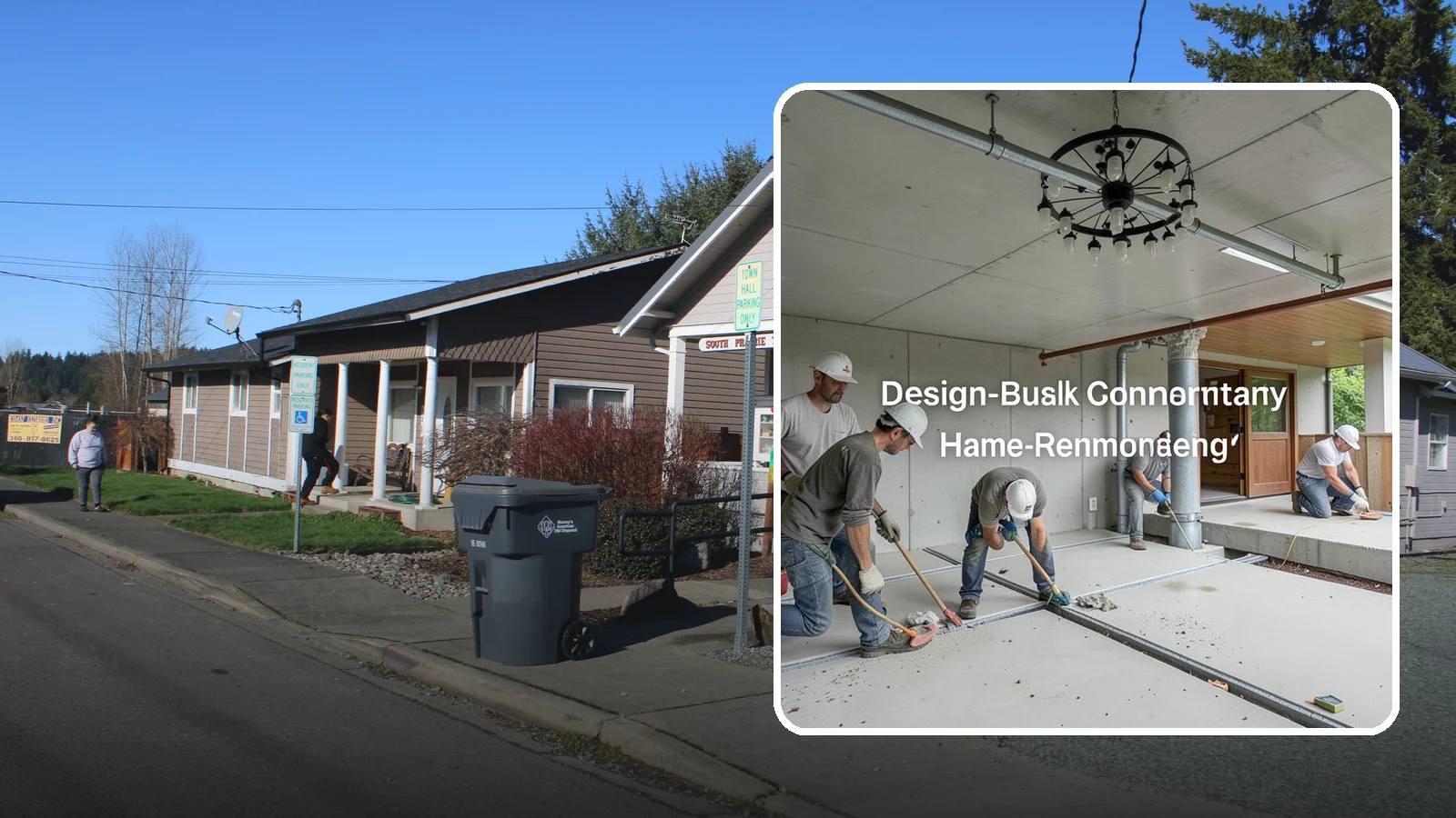 Interior Drainage System in South Prairie, Pierce County, WA - Installing a subfloor drain channel and sump collection loop inside the basement to capture and remove water that gets in.