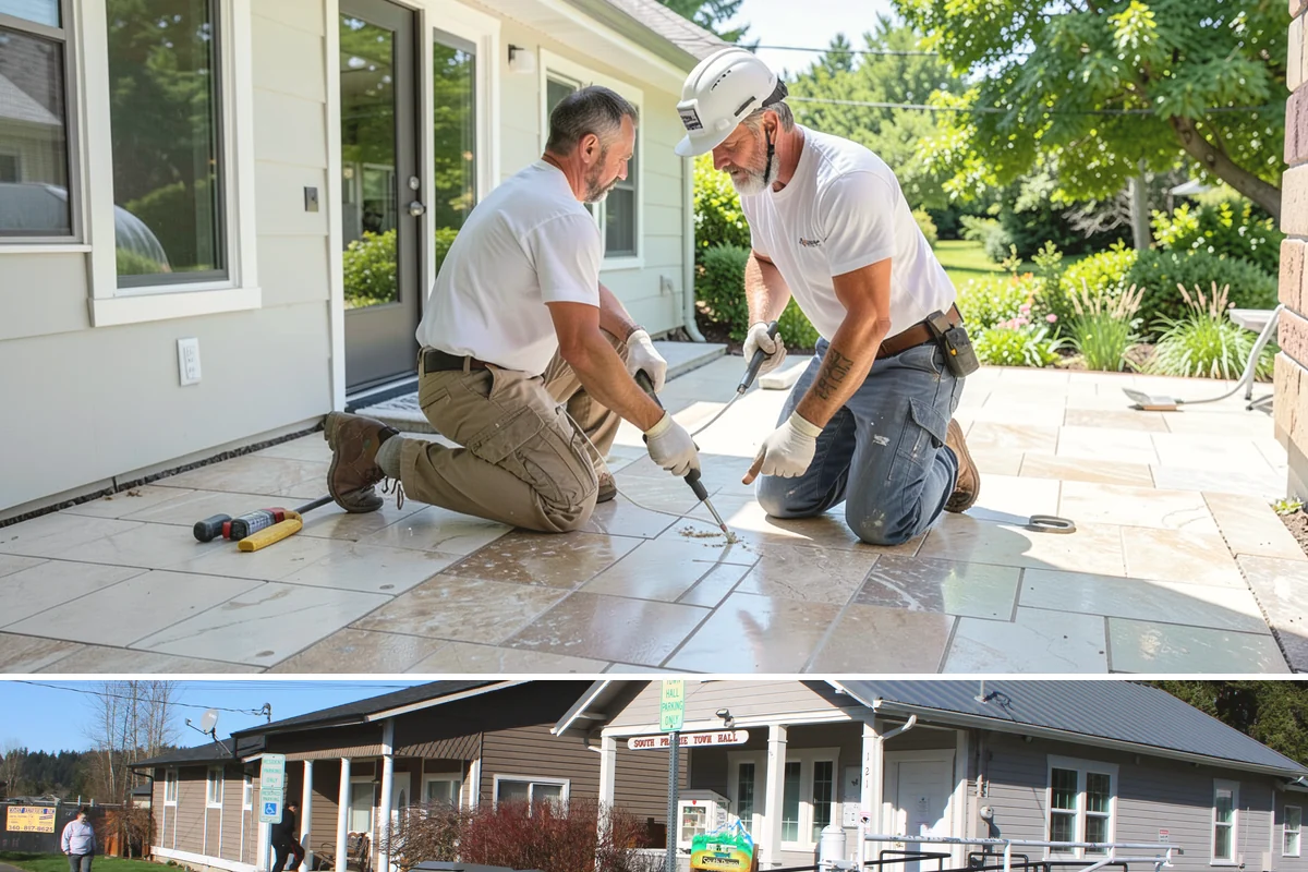 Interior Drainage System in South Prairie, Pierce County, WA - Interior drainage can be installed in any weather, making winter, when leaks reveal themselves, a practical time to act.