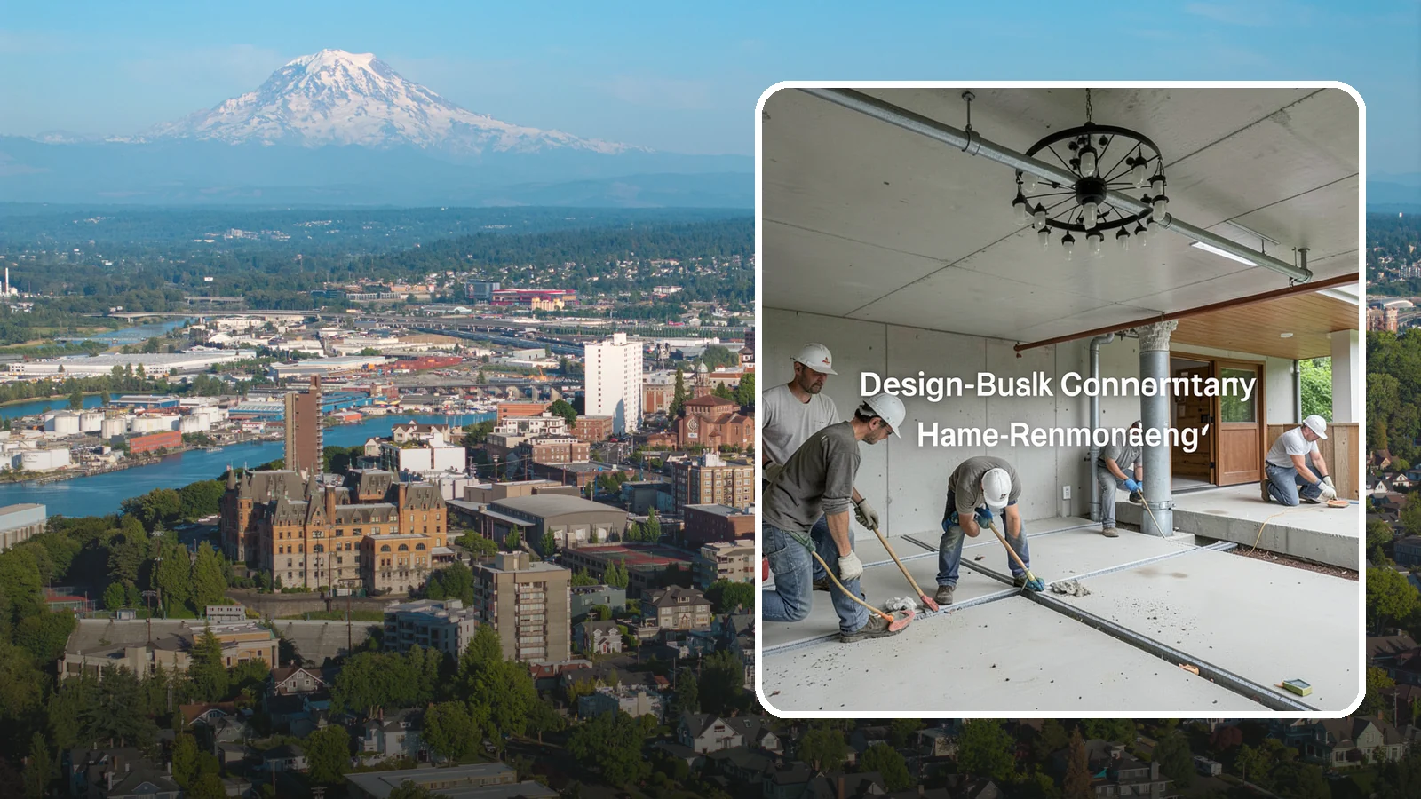 Interior Drainage System in Tacoma, Pierce County, WA - Installing a subfloor drain channel and sump collection loop inside the basement to capture and remove water that gets in.