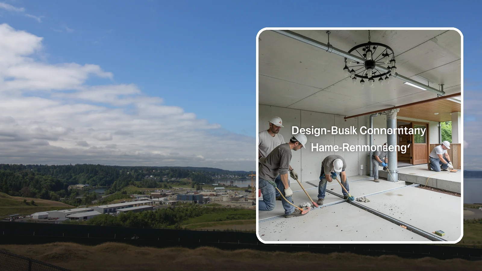 Interior Drainage System in University Place, Pierce County, WA - Installing a subfloor drain channel and sump collection loop inside the basement to capture and remove water that gets in.