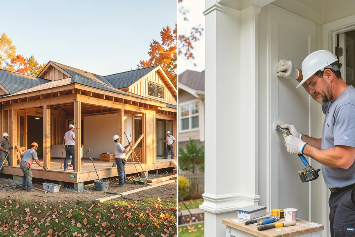 Interior Framing in Algona, King County, WA - Chalk partition lines and confirm the layout with you