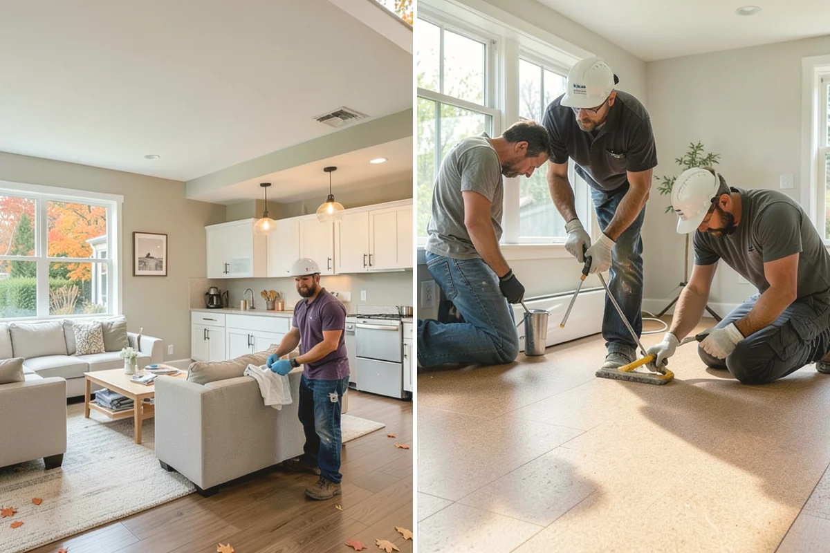 Interior Framing in Black Diamond, King County, WA - Chalk partition lines and confirm the layout with you