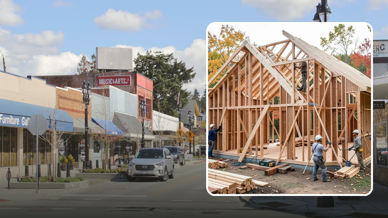 Interior Framing in Bothell, King County, WA - We frame interior partition walls to lay out rooms, closets, and openings exactly as your remodel plans call for.