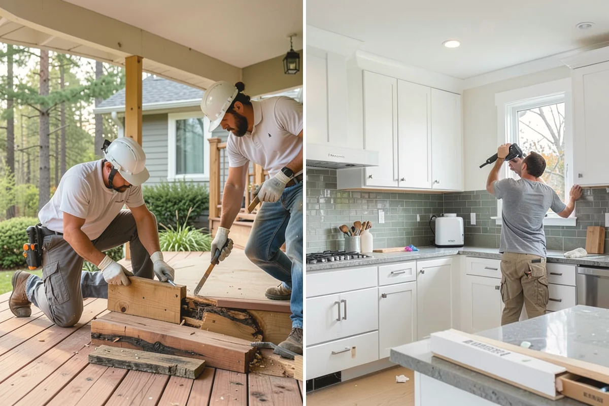 Interior Framing in Burien, King County, WA - Chalk partition lines and confirm the layout with you