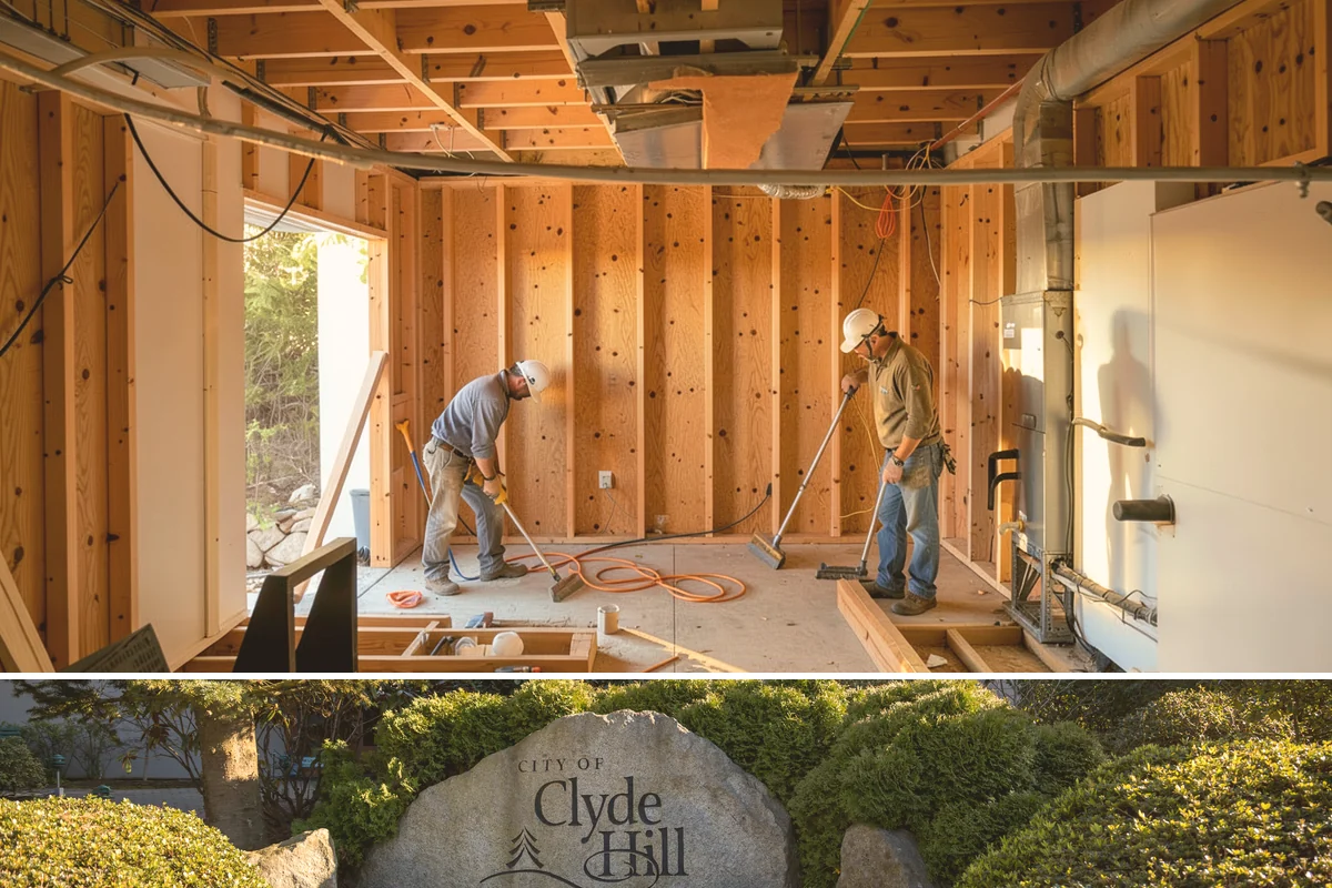 Interior Framing in Clyde Hill, King County, WA - Interior framing runs comfortably year-round since the work stays inside the weather envelope regardless of Puget Sound...