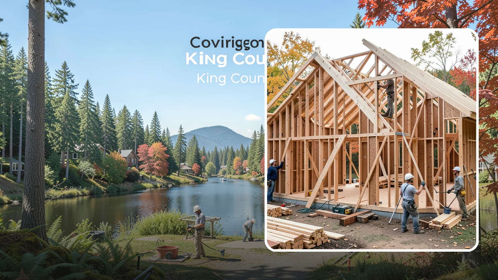 Interior Framing in Covington, King County, WA - We frame interior partition walls to lay out rooms, closets, and openings exactly as your remodel plans call for.