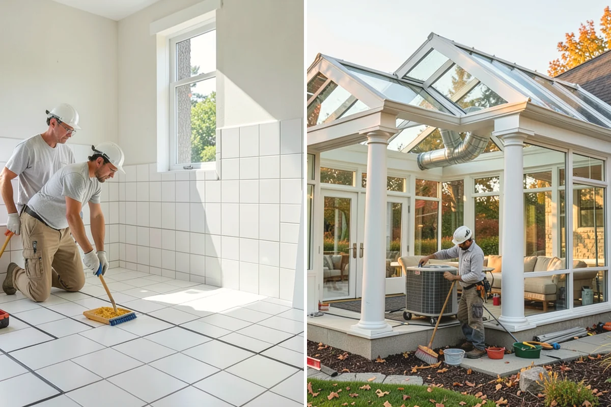 Interior Framing in Covington, King County, WA - Chalk partition lines and confirm the layout with you