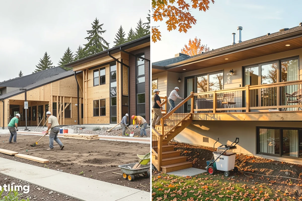 Interior Framing in Edgewood, Pierce County, WA - Chalk partition lines and confirm the layout with you