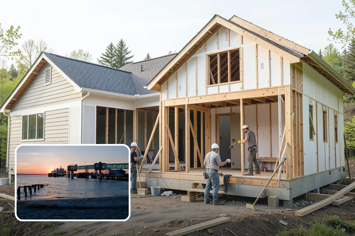 Interior Framing in Edmonds, Snohomish County, WA - Rooms and closets laid out precisely to your plan