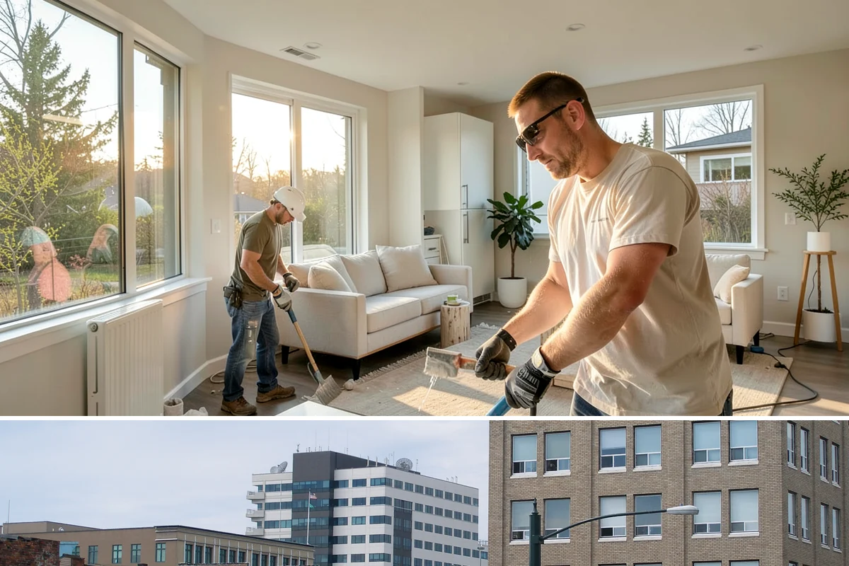 Interior Framing in Everett, Snohomish County, WA - Interior framing runs comfortably year-round since the work stays inside the weather envelope regardless of Puget Sound...