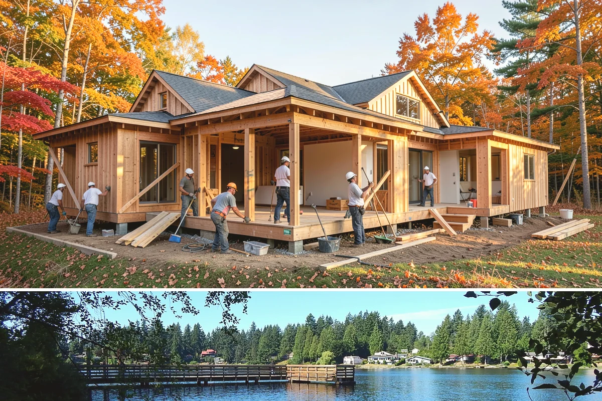 Interior Framing in Federal Way, King County, WA - Interior framing runs comfortably year-round since the work stays inside the weather envelope regardless of Puget Sound...