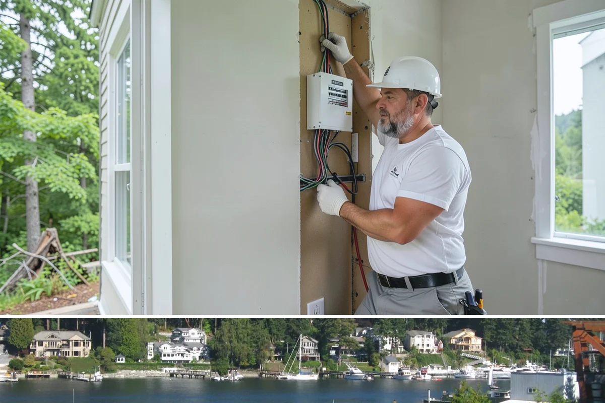 Interior Framing in Gig Harbor, Pierce County, WA - Interior framing runs comfortably year-round since the work stays inside the weather envelope regardless of Puget Sound...