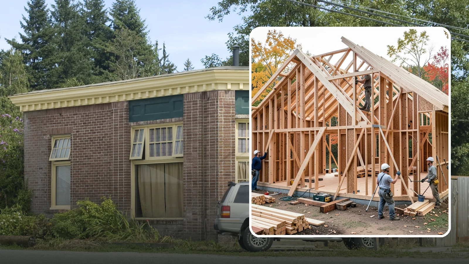 Interior Framing in Hamilton, Skagit County, WA - We frame interior partition walls to lay out rooms, closets, and openings exactly as your remodel plans call for.
